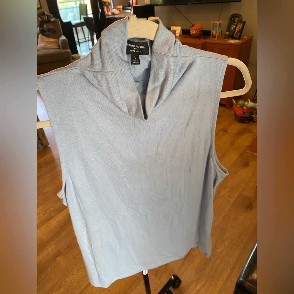 Banana Republic Soft Luxe Blue Top